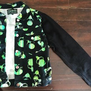 RAD Emma Mullholland Alien Black denim jacket 👽💚